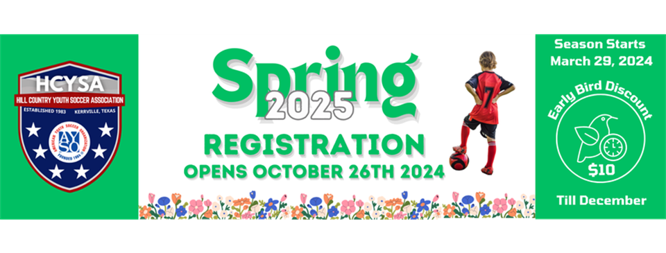 Spring 2025 Registration Open