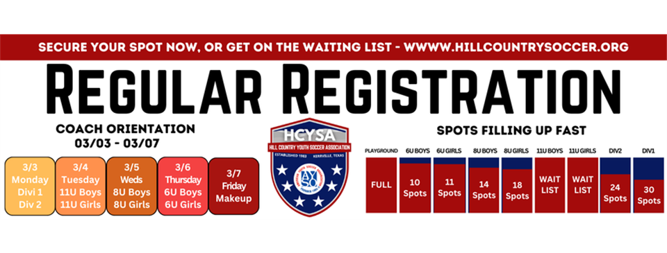 Regular Registration Underway!