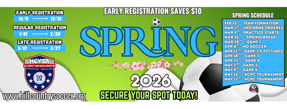 Spring '26 Registration Open